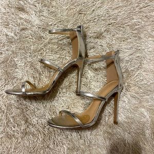 Silver Heels Size 8